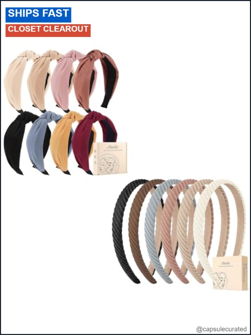 Knotted Headbands Thin Hairbands Hair Accessories Women